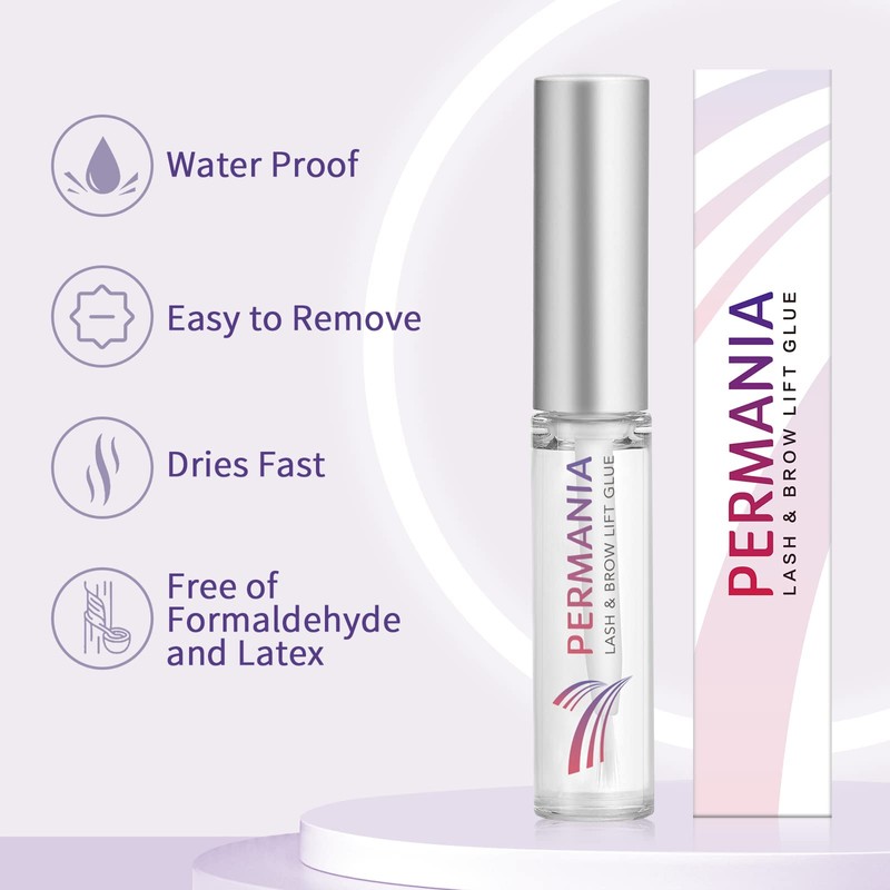 PERMANIA Wimpernlifting Kleber,Lash Lifting Kleber,Wimpernkleber Wasserfest-Schnell trocknend, hÃ¤lt 6 Wochenï¼7mlï¼