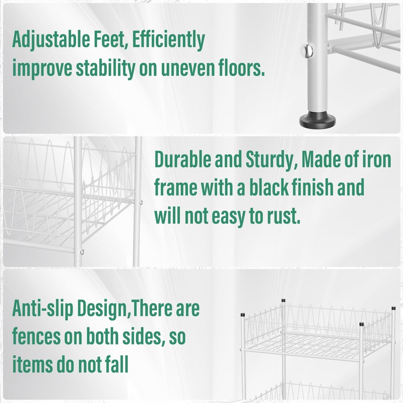 smusei 4 Tier Water Bottle Storage Rack Metal Water Bottle