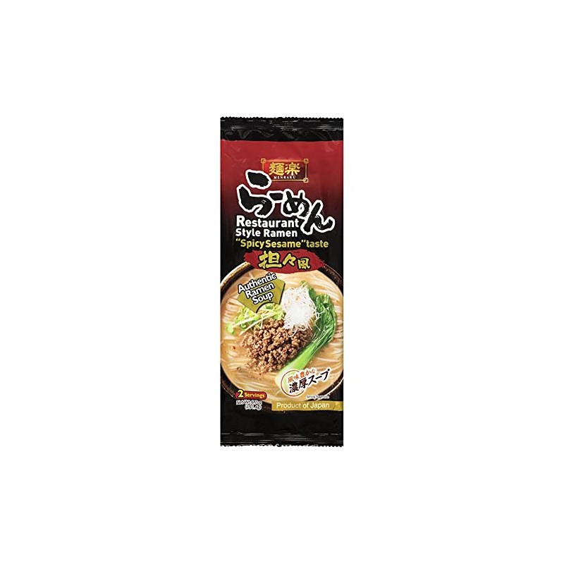 Hikari Menraku Spicy Sesame Ramen Noodles, 6.7 Ounce