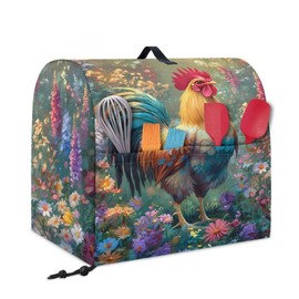 Tnasranmo Cartoon Rooster Stand Mixer Cover,Kitchen Aid Accessories,Mixer Covers,Kitchen Aid covers for Stand Mixer,Kitchen Appliance Storage Bag Waterproof,Mixer Decor Cover