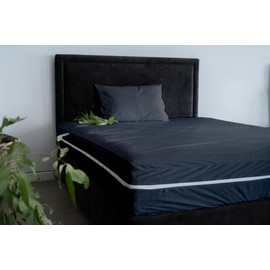 Zipper Fitted Sheet Twin-XL Size Zipper Fitted Sheet 15 Inch Deep Pocket, 1800 TC 100% Brushed Microfiber Zipper Fitted Sheets, Zipper Mattress Cover 1 Fitted Sheet Only- Dark Grey Fitted Sheet