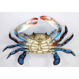 Charlotte International 6 inch Maryland Blue Crab Beach Tiki Bar Wall Decor