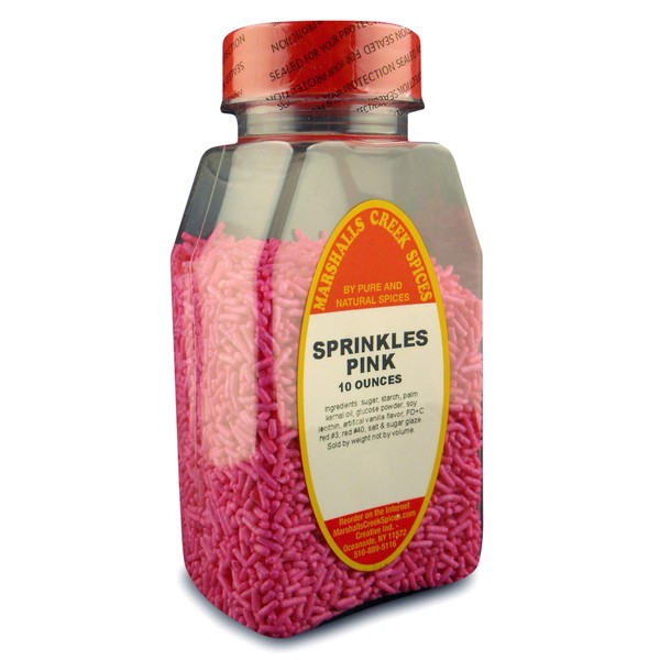 Marshall’s Creek Spices Sprinkles Pink, 10 Ounce