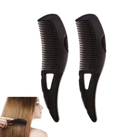 Fidqiog 2 Pcs Dandruff Comb, Scalp Detox Comb for Men Women, Plastic Dandruff Detoxing Brush, Hollow Hair Combs for Improving Hair Quality