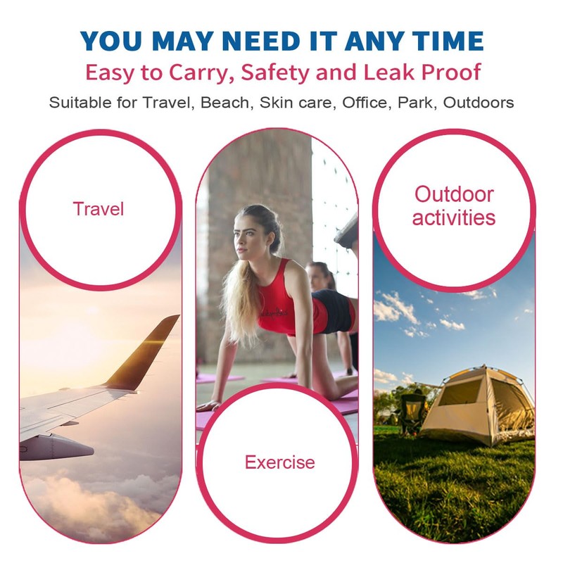 空のトラベルサイズボトルセット 漏れ防止 シリコンプラスチックシャンプーコンディショナー液体スクイーズボトル TSA承認 トラベルコンテナスプレーボトル 詰め替え可能化粧品容器 洗面用具バッグキット付き