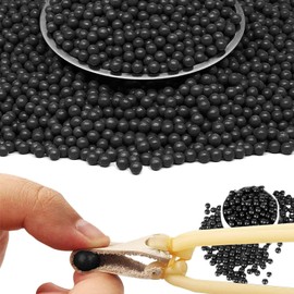 500 g 9 mm Mud Ball, Hard Clay Ball, Clay Balls Slingshot, for Slingshot Exercises, Fits Most Slingshots (Black)