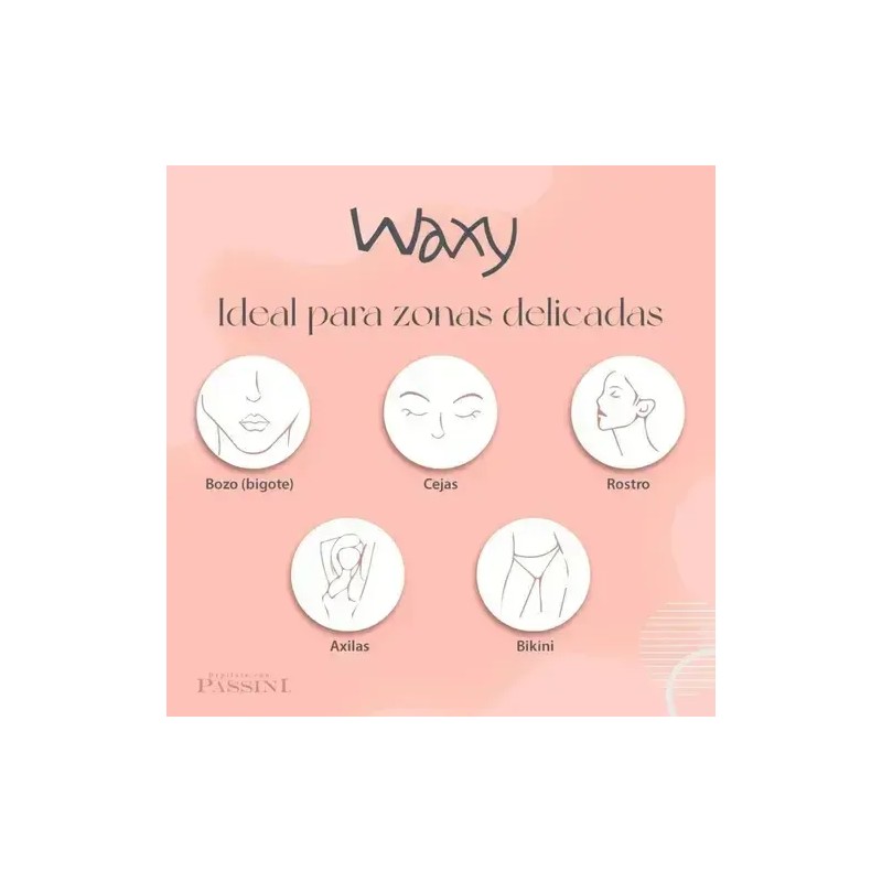Passini Waxy Cera Para Piel Sensible 150g + Loción Post
