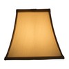 Urbanest Square 5.25x9x8" Softback Bell Lampshade, Tan, Faux Silk, Spider