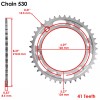Honda Black Drive Chain And Sprocket Kit for Honda CBR1000RR