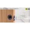 HANDLEZONE® Bathroom Toilet Door Thumb Turn and Release Deadbolt Kit