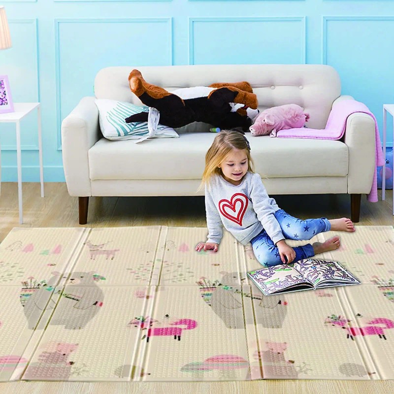 Tapete De Juego Plegable Antigolpes Multiusos Para Bebés
