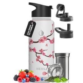 32 oz Insulated Tea Tumbler Bottle with Infuser, Travel Mugs