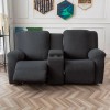 Unbranded Recliner Loveseat Cover with Middle Console Sofa slipcover, Stretch