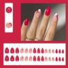24 PCS Autumn Press on Nails Short Almond - ZWENJIE