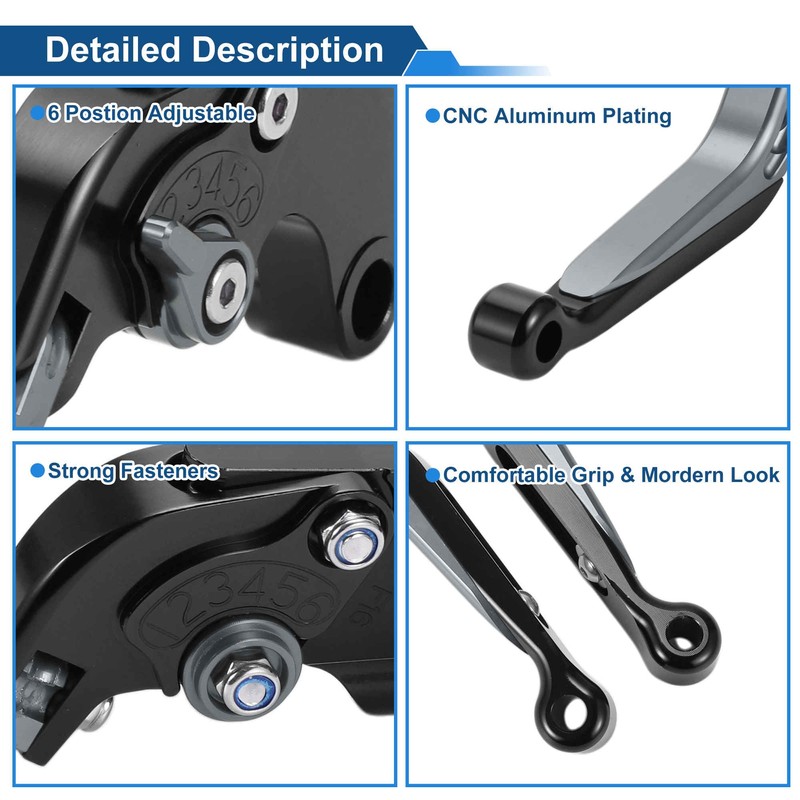 A ABSOPRO Short Long Brake Clutch Levers for Yamaha MT-07