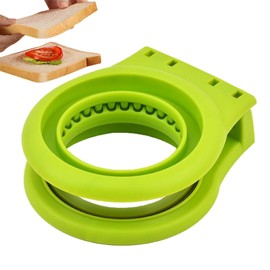 Sandwich Mold Cutter for Kids | Round Sandwich Maker Uncrustable Cutter and Sealer,Portable Cutting Accessories Pocket Stainless Steel Pancake Maker for Sandwich