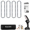 BULUNOW Mini Chainsaw Tool Kit - 12PCS Complete Accessorries including