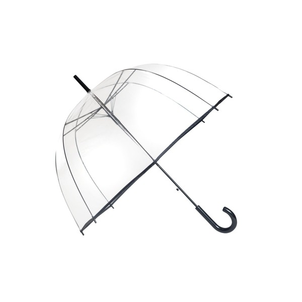 SMATI Stick Birdcage Clear Umbrella Bubble Transparent - Automatic Open(Clear)
