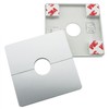 Wall Split Flange JianLing 2pcs Plastic Square Escutcheon Plates with