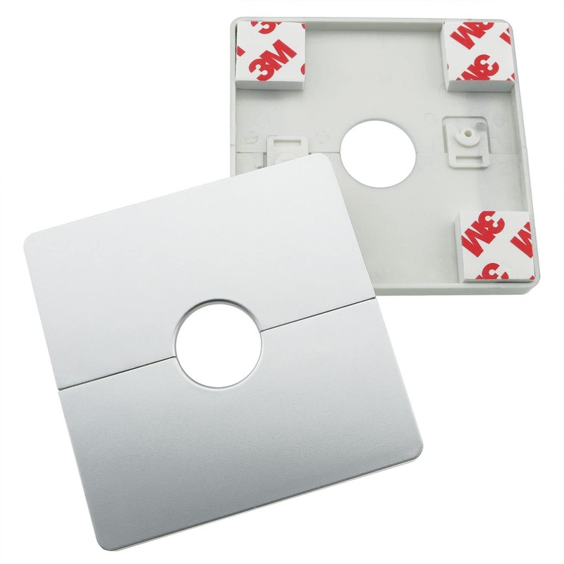 Wall Split Flange JianLing 2pcs Plastic Square Escutcheon Plates with