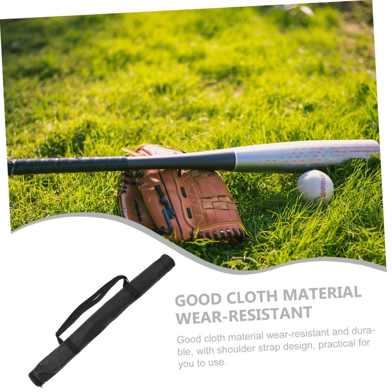 BIUDECO Baseball Bat Tube Bag Oxford Cloth Leather Portable Travel