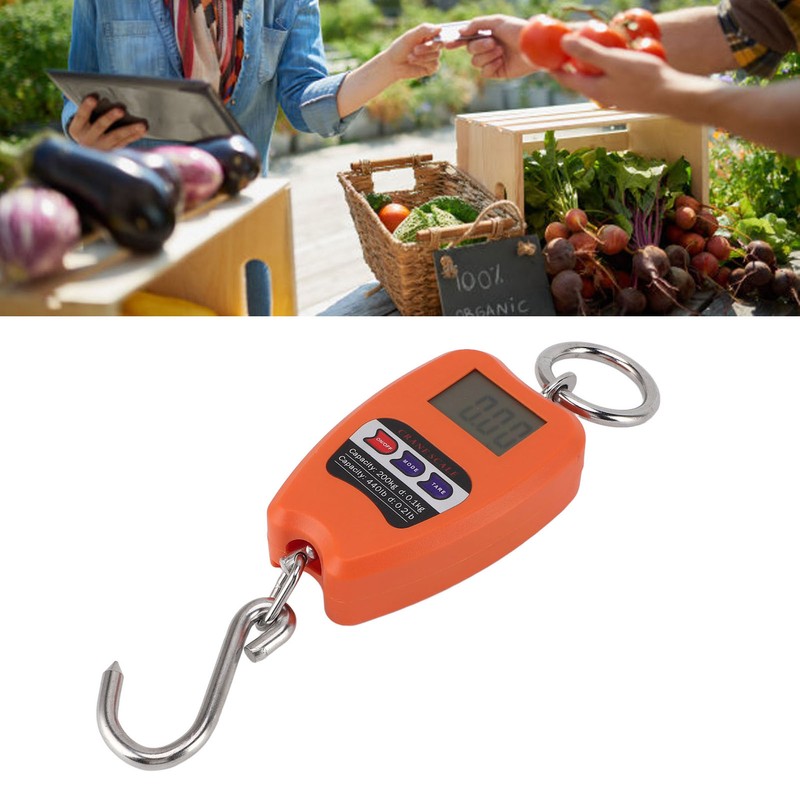 Portable Electronic Scale High Accuracy Digital Hanging Scale 200kg Weight