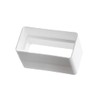 110x55mm Duct Connector - Straight Joint - Rectangular Flat PVC