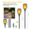 Aityvert Solar Torch Lights, 43" Flickering Flames Outdoor Waterproof Landscape
