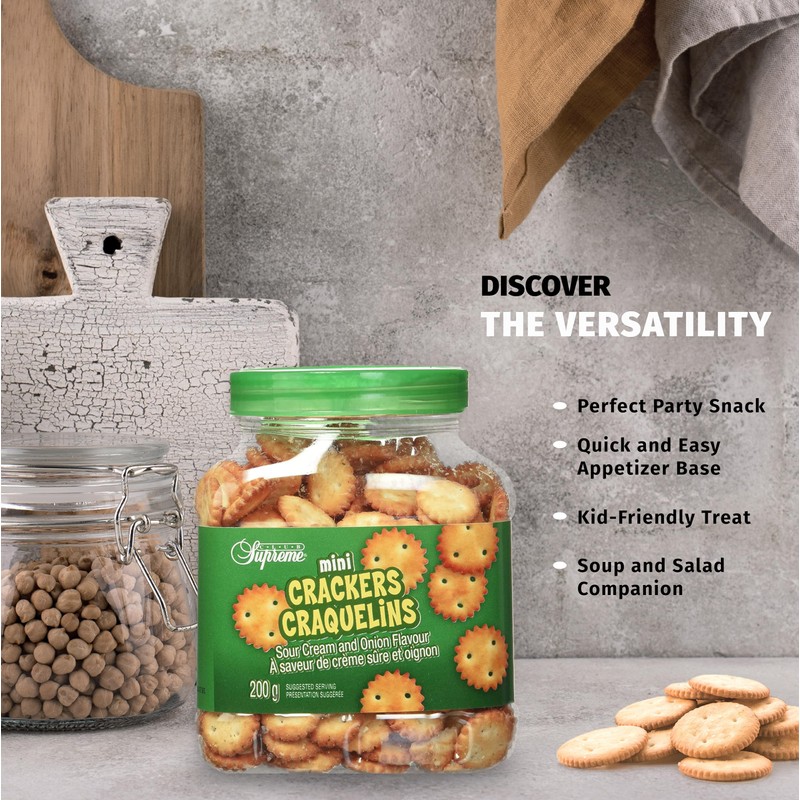 Club Supreme Premium Snacks - Mini Crackers Sour Cream &