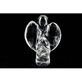 CRYSTALMIRACLE Clear Quartz Angel crystal healing Gift Reiki feng shui Meditation Fairy positive energy handcrafted wellness