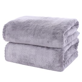 MOONQUEEN Juego de 2 Toallas de baño de Alta Calidad, Secado rápido, Microfibra de Terciopelo Coral, Altamente absorbentes, Uso Multiusos como baño,  