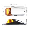 LBRST 2PCS Truck Cab Marker Light 17 LED AmberTop Roof