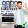 Rotary knob for gas cooker has 7 switching cycles with