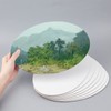 NBEADS 8 Pcs Oval Painting Canvas Panels, Blank Canvas Drawing