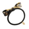 KOBE VINGTAINE H-643-BR Tortoise Shell Simple Ribbon Hair Elastic, Marble