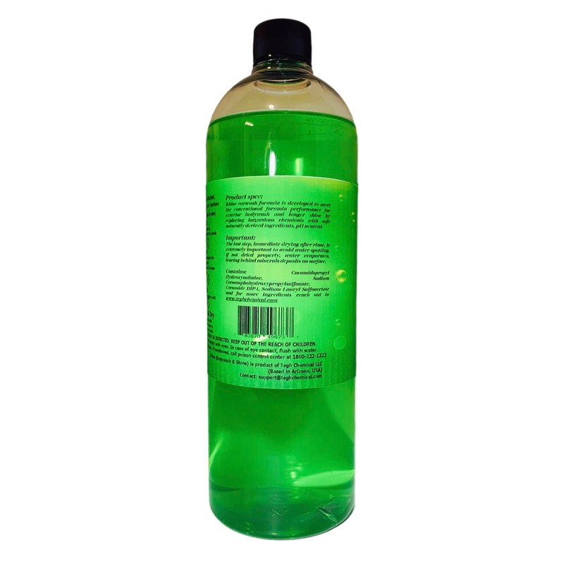 Plant-based Eco-friendly Car Wash Soap, Non-Toxic, Moderate-Foam Concentrated Professional Car