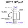 100mm Stainless Steel Wall Vent Cover, Exhaust Air Vent Cover,