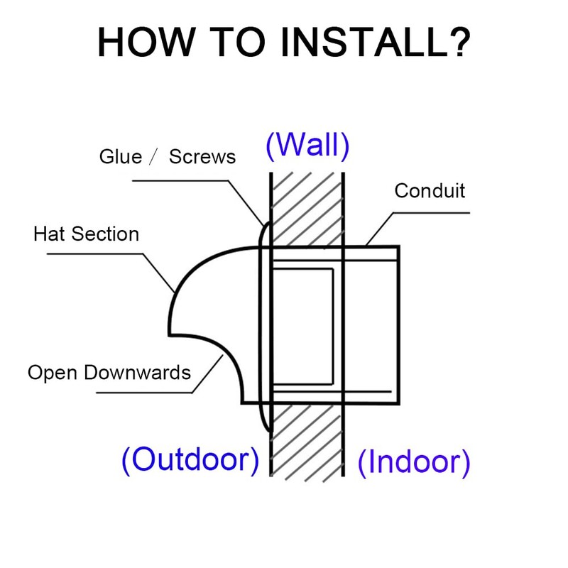 100mm Stainless Steel Wall Vent Cover, Exhaust Air Vent Cover,