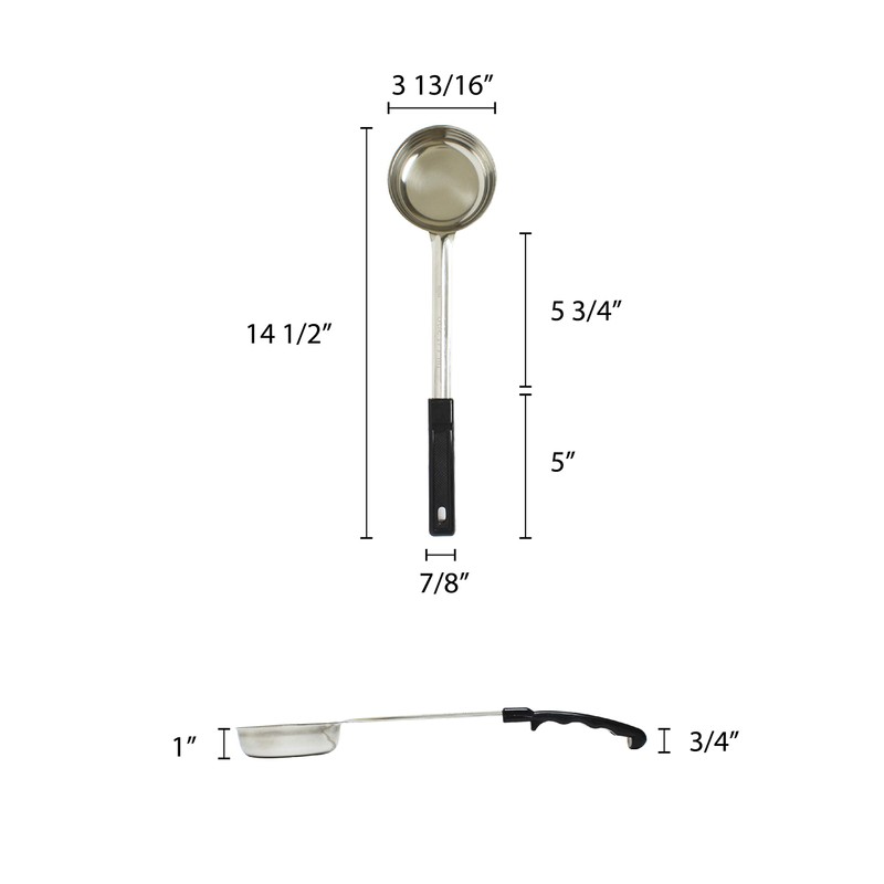 Thunder Group Solid Portion Controller 1-Piece Construction Ladles with Plastic