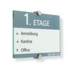 Logistic Sign System Glass Door Sign, Vitrum K2, Clamp Holder