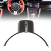Car Steering Wheel Trim Genuine Carbon Fiber Interior Decoration Replacement