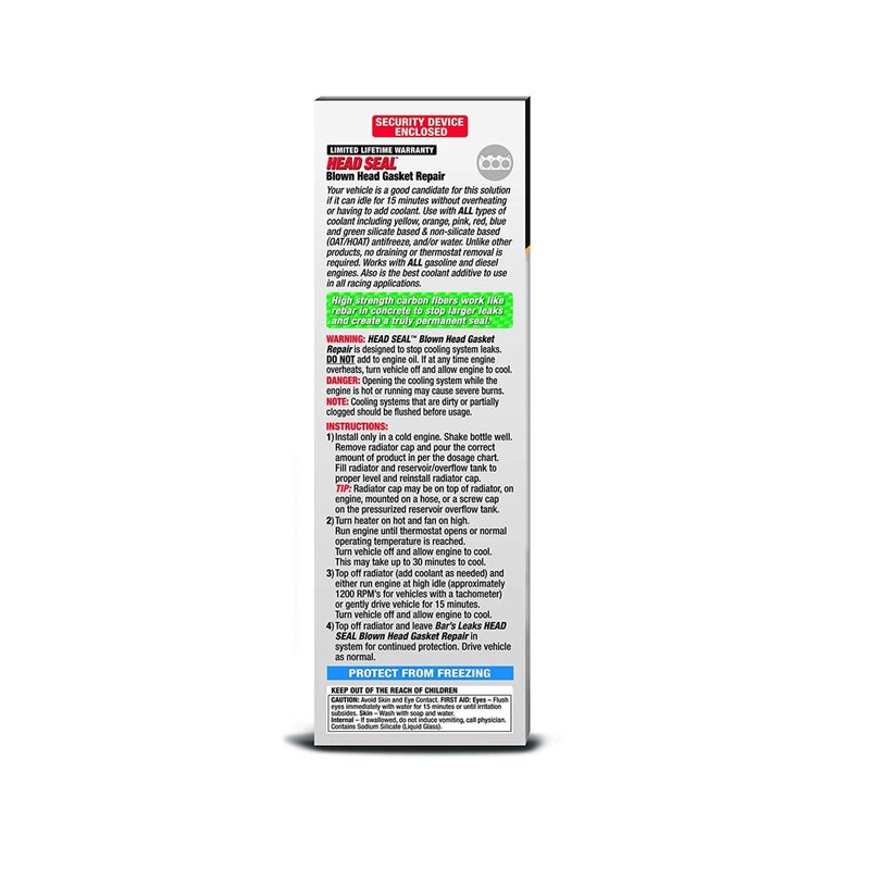 Bar's Leak HG-1-4PK HEAD SEAL Blown Head Gasket Repair -