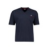 ADAMO Men's Short Pyjamas Checked Series 'Clint Navy with V-Neck