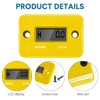Frienda Small Engine Hour Meter Inductive Digital Automatically Shutdown for