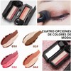Sombra de Ojos de Doble Color,Paleta de Maquillaje de Ojos