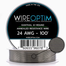 WIREOPTIM Kanthal A1 Resistance Wire 24 AWG - 100 Feet