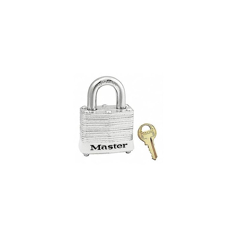 Lockout Padlock, KA, White, 9/32 in. Dia.
