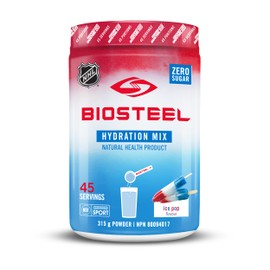 BioSteel Hydration Mix, Great Tasting Hydration with Zero Sugar, and No Artificial Flavours or Preservatives, Ice Pop Flavour, 45 Servings per Tub