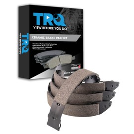 TRQ Rear Parking Brake Shoe Set Compatible with 2018-2019 Lexus LX570 2013-2016 Scion FR-S 2013-2017 Subaru BRZ 2013-2014 Legacy Outback 2015-2019 WRX WRX STI 2017-2020 Toyota 86 Tundra