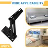 2 Pcs 80 Degree Bench Seat Hinge Foldable Lifting Bracket